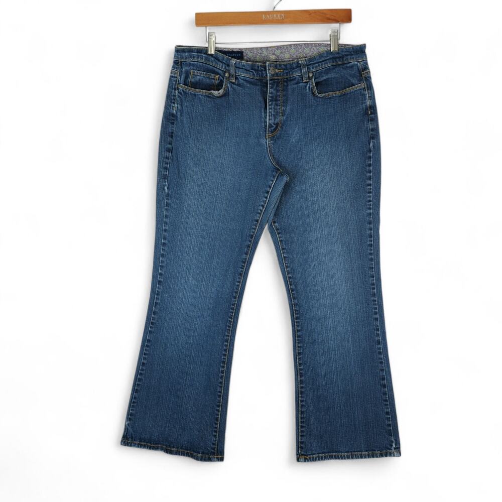 Ashley by 26 International Jeans Womens 14S (34x28) Bootcut Stretch Denim Y2K